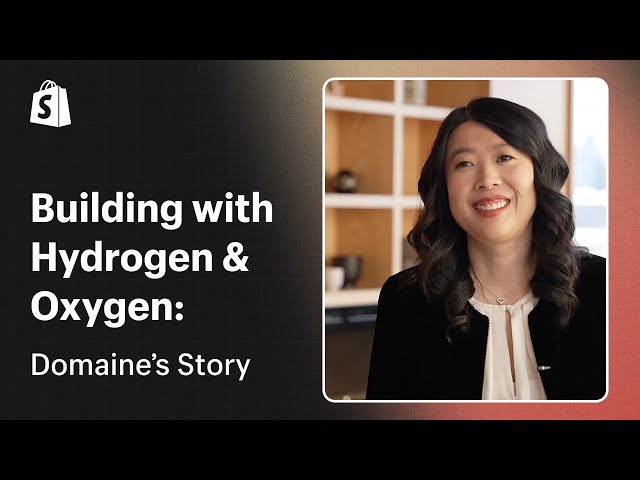 Building with Hydrogen & Oxygen: Domaine's Story