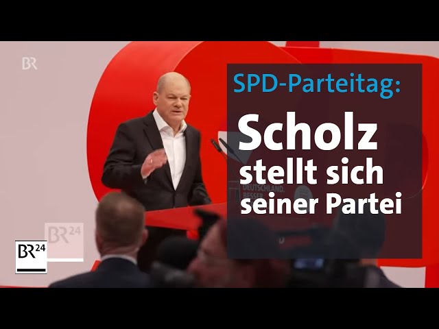 SPD-Parteitag mit Rede von Bundeskanzler Scholz | BR24