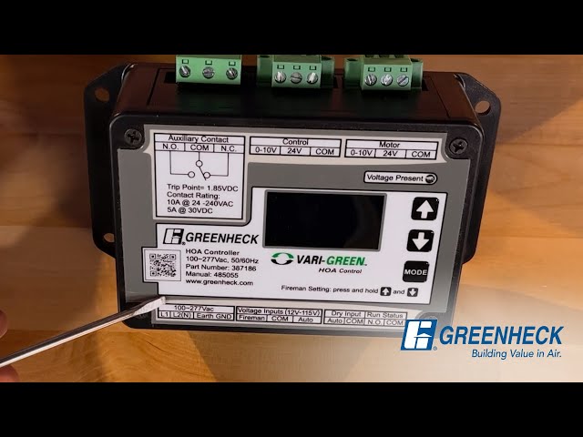 Greenheck - Vari-Green® HOA Control Transformer Application