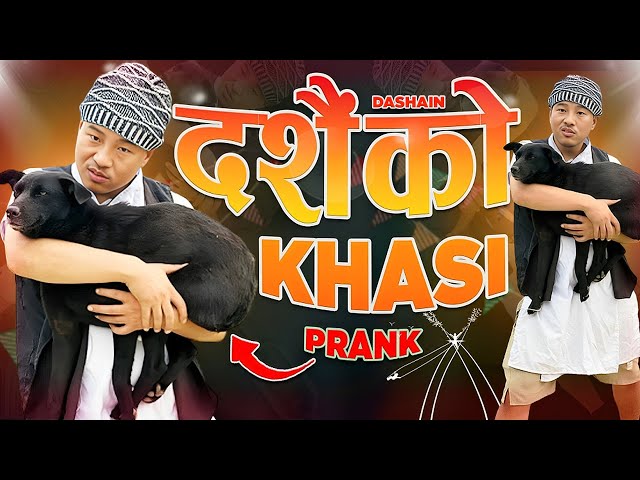 nepali prank | dashain ko khasi | खसी khasi prank | funny,comedy,dashain prank| alish rai new prank