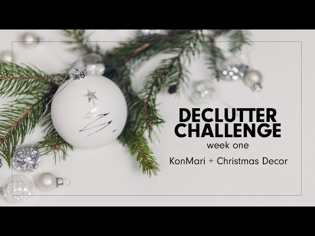 KonMari Method declutter of Christmas decorations