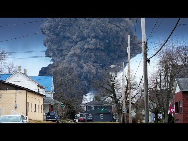 Residents worry about going home, toxic gas from Ohio train derailment