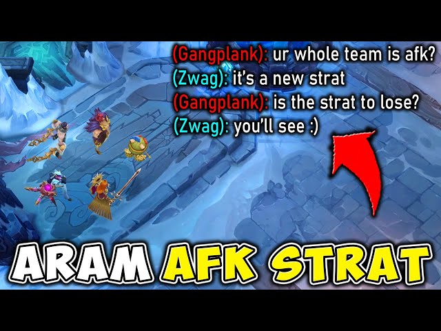 ARAM BUT WE AFK UNTIL THEY GET TO OUR NEXUS! (CAN WE STILL WIN?)