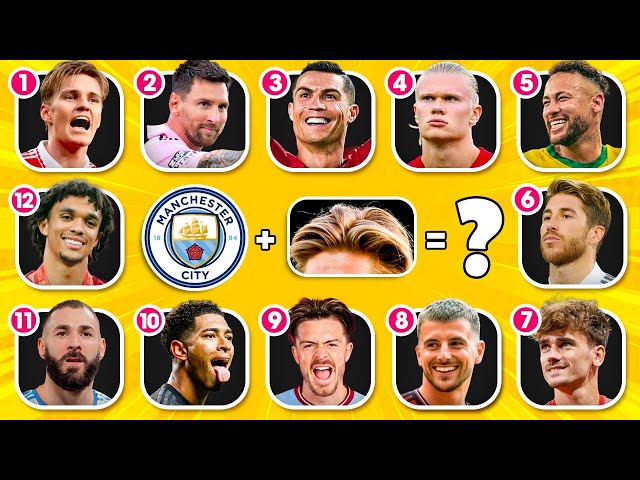 Guess the Football Player by HAIR and CLUB | Ronaldo, Messi, Neymar, Foden | Tiny Football
