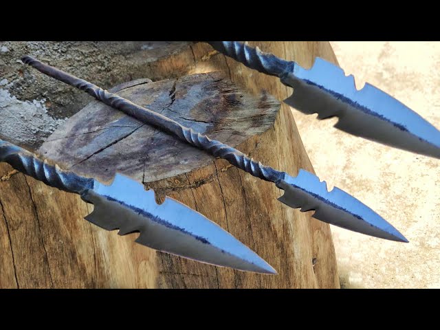 Forging a Small Twisted Spring Spear