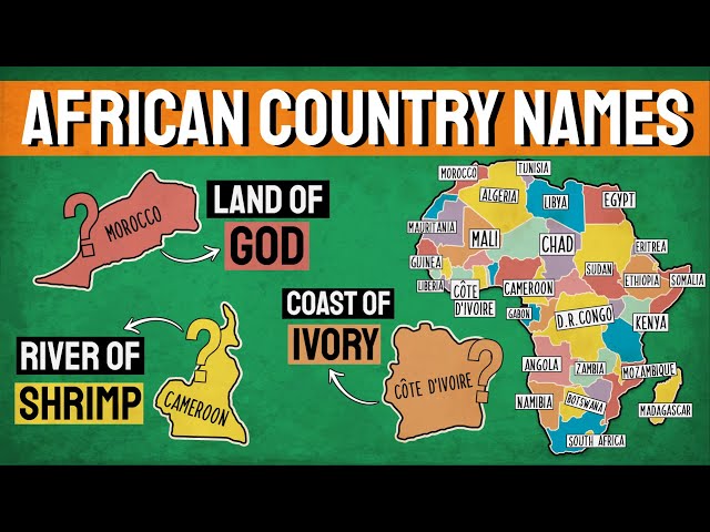 How Did Each African Country Get Its Name