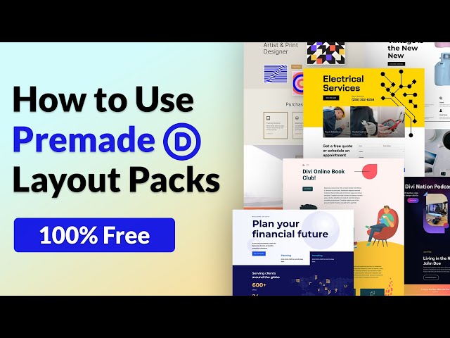 How to Use a Premade Layout Pack on Your Divi Website