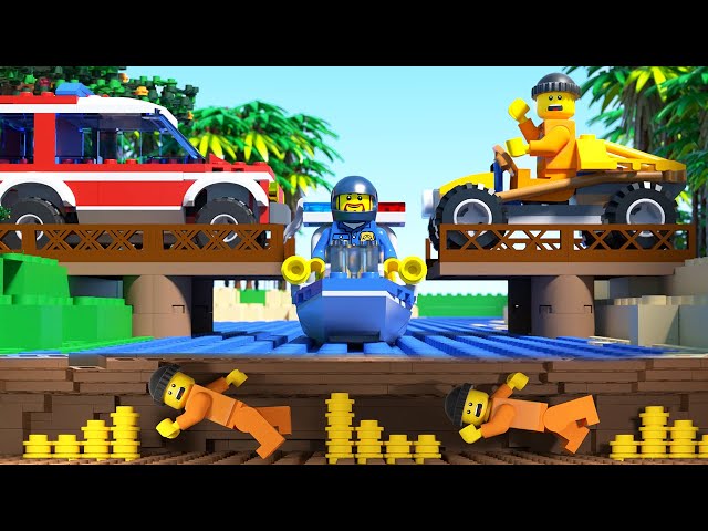 LEGO Prison Break in Jungle - Police Chase