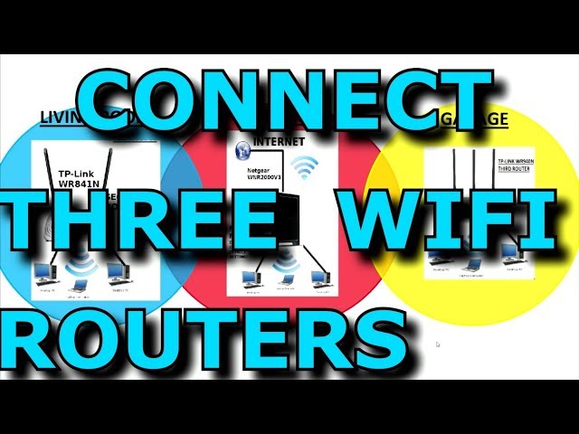 Connecting Three WIFI Routers With WDS And Sharing The Internet And Network