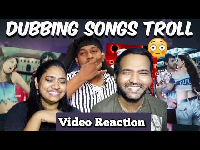 Dubbing Kodumaigal 😅🤣😜😆 Tamil Dubbed Songs Troll Empty Hand Video Reaction | Tamil Couple Reaction