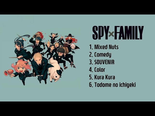 𝐏𝐥𝐚𝐲𝐥𝐢𝐬𝐭 | 스파이 × 패밀리 -  1~2기 OP/ED Full 모음 ｜ SPY × FAMILY -  Season1~Season2 OP/ED Full Song