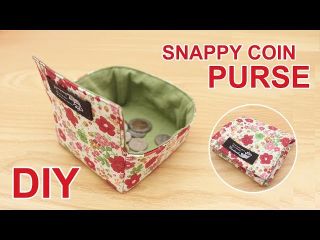 DIY Snappy Coin Purse | 귀요미 초간단 동전지갑 | How to sew a coin purse easily #sewingtimes