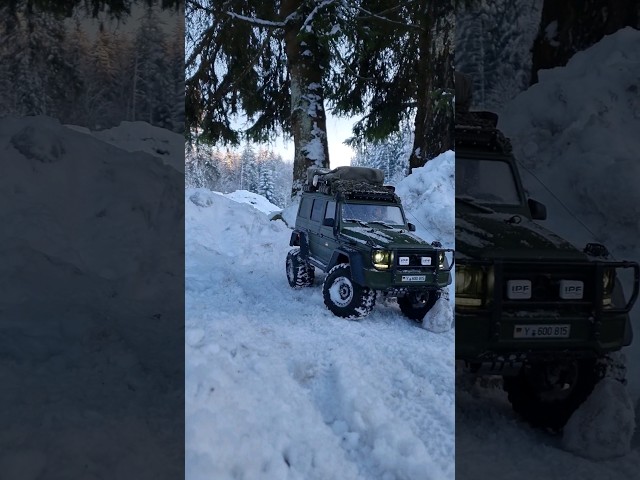 crawling in snow #rc #traxxas #crawler #snow #like #subscribe #trx4