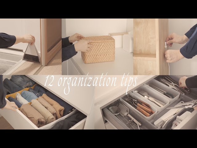 12 organizing tips for a tidy home / Useful tidying tips that you can easily follow🧹