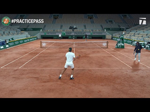Rafael Nadal Full Practice at Roland Garros 2020 | Practice Pass