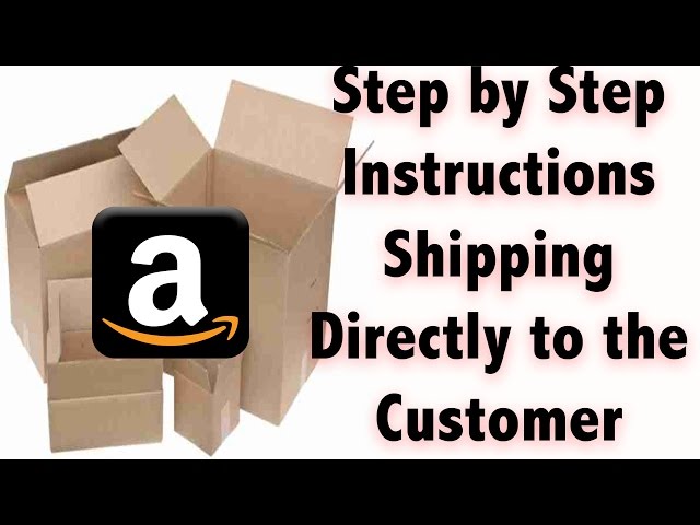 Step by step instructions on Shipping an Item Merchant fulfilled from Amazon FBA