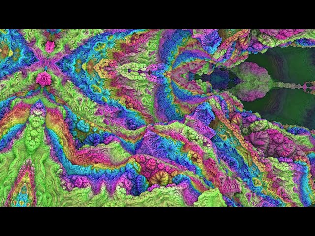 Psychedelic Rainbow Visuals 4K - Living Art Loops 04 - Rainbow Caverns