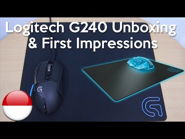 Logitech G240 Cloth Gaming Mouse Pad - Indonesia Unboxing