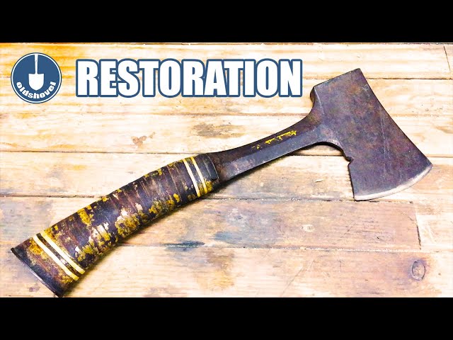 AXE RESTORATION - Estwing Hatchet Restored using a Cashmere Scarf!