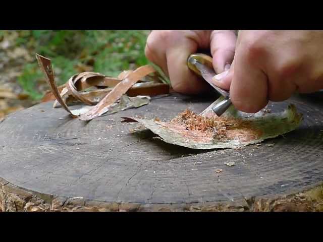 How To Light Birch Bark With A Spark