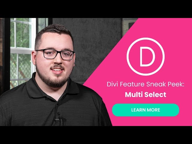 Divi Feature Sneak Peek: Multi Select
