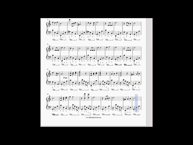 Iranian Piano sheet - Khooneye ma  - Marjan Farsad -  نت پیانو خونه ی ما برای پیانو