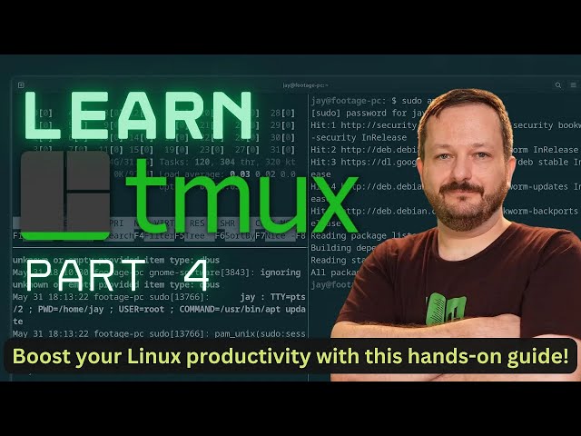 Learn tmux (Part 4) - Discover how to manage Sessions within tmux