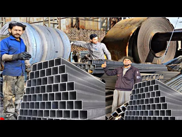 Complete Manufacturing processes of Square Steel pipe || square pipe Making complete process ||