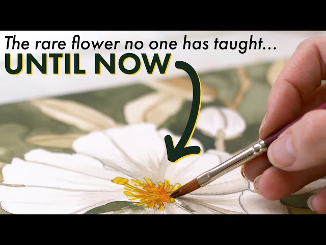 A watercolor flower tutorial that has NEVER been taught on YouTube...