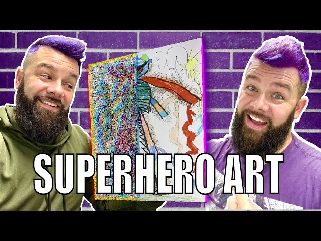Professional Artist Elevates His Kids Superhero Drawing - Instant Influencer Q&A | RM Designs15
