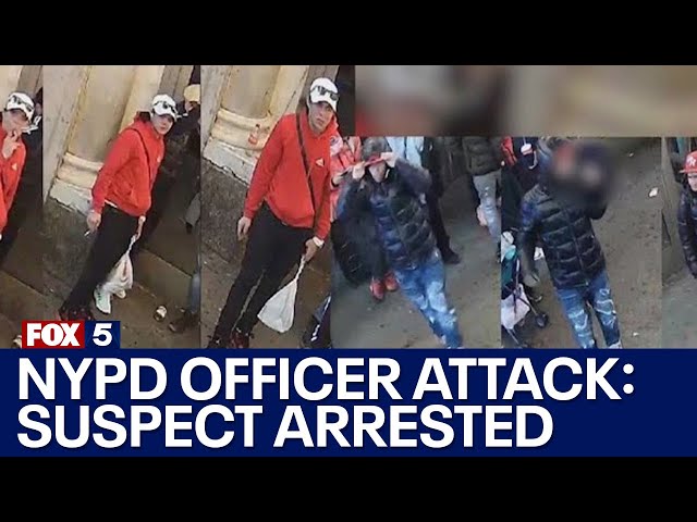 Suspect arrested in Times Square NYPD officer attack; 2 others sought