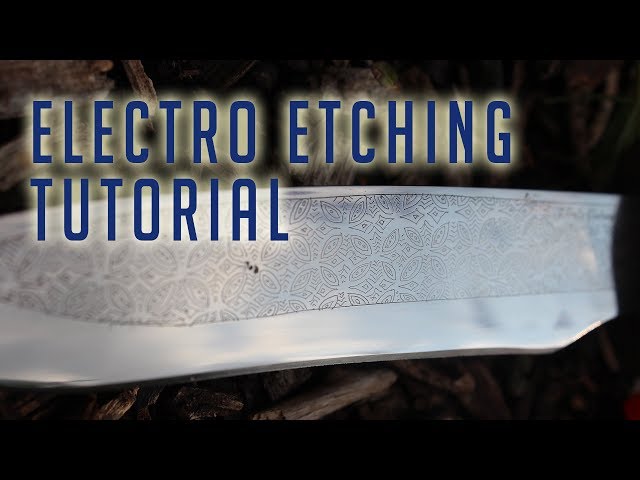 CHEAPEST way to ETCH anything on a knife!