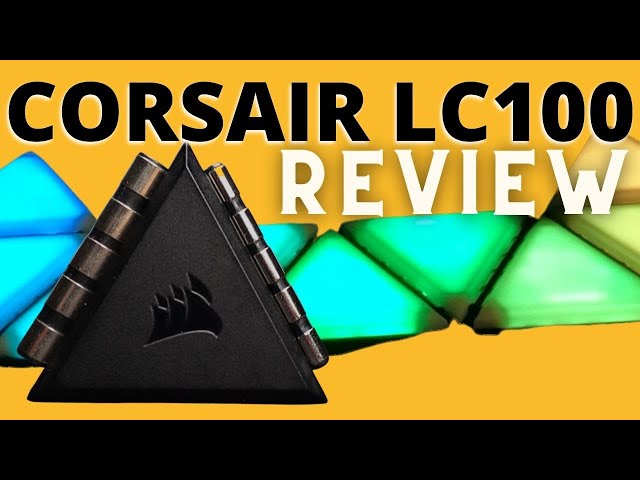 HOWTO - CORSAIR LC100 Accent Triangles - an In Depth revi