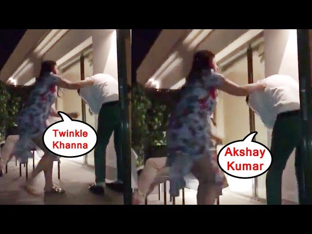 Twinkle Khanna SLAP & FIGHT WITH Akshay Kumar CUTE Video MUST WATCH