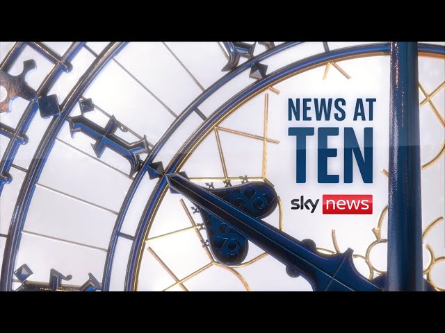 Watch Sky News at Ten live: Nicola Sturgeon's husband Peter Murrell charged