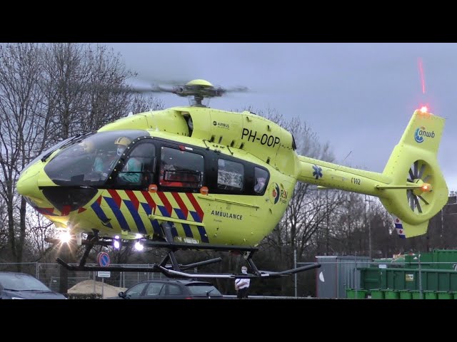 Start Lifeliner 5 [PH-OOP] bij Zuyderland Ziekenhuis Heerlen na overplaatsing vanuit Alkmaar