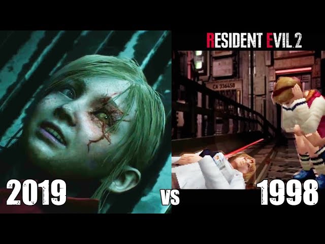 Annette Saves Sherry From Becoming A Zombie - RE2 Remake VS Original RE2 Comparison