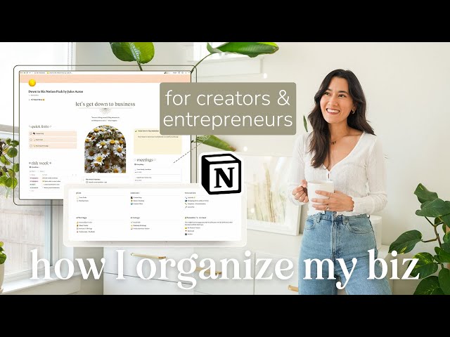 👩🏻‍💻 How I Organize My Business in Notion | productivity system, team workflow, & Notion AI