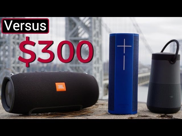 JBL Xtreme Vs UE Megablast Vs Bose Soundlink Revolve Plus - $300 Speaker Showdown
