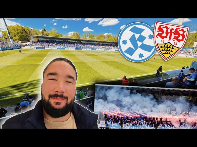 STADTDERBY 💪 KICKERS FANS MIT PYRO 🔥 SV Stuttgarter Kickers vs VfB Stuttgart II | Stadionvlog 🏟⚽️
