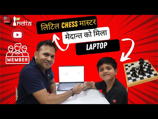 Talented Youngster Medant Awarded Laptop by ChessBase India YouTube