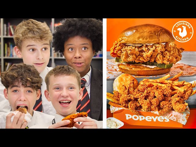 British Highschoolers try Popeyes for the first time