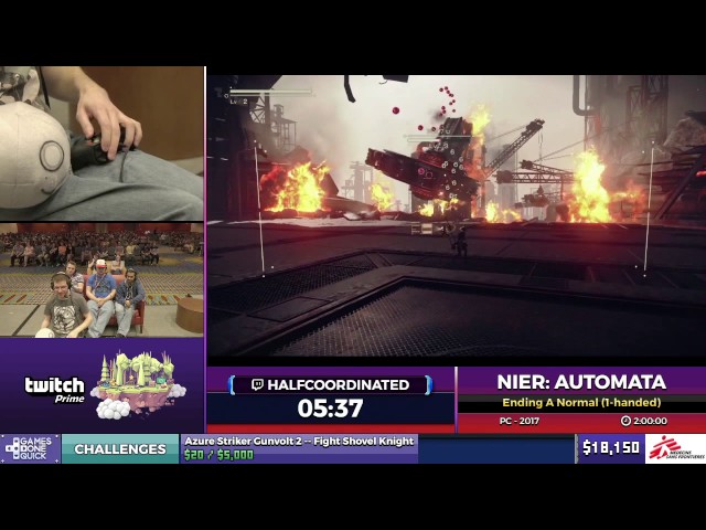 NieR: Automata by Halfcoordinated in 1:43:05 - SGDQ2017 - Part 1