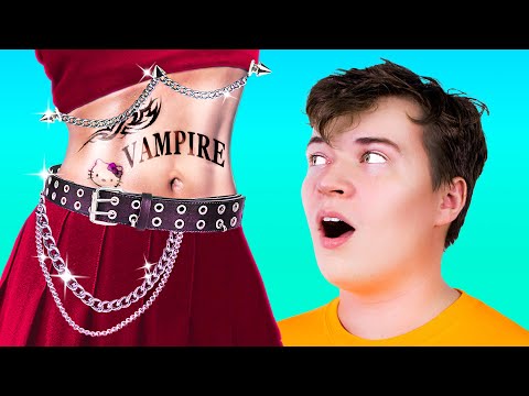 MY CRUSH IS A VAMPIRE? | FANTASTIC IDEAS ON HOW TO SNEAK INTO SCHOOL HALLOWEEN BY CRAFTY HACKS