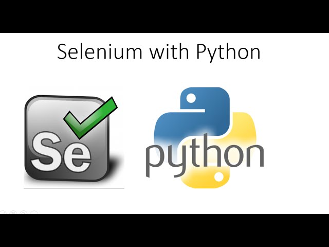 Selenium Webdriver Tutorials with Python