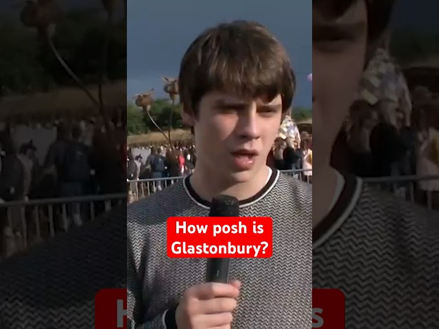 How posh is Glastonbury? #shorts