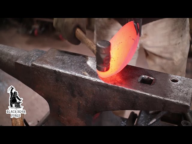 Forged iron skillet - blacksmithing