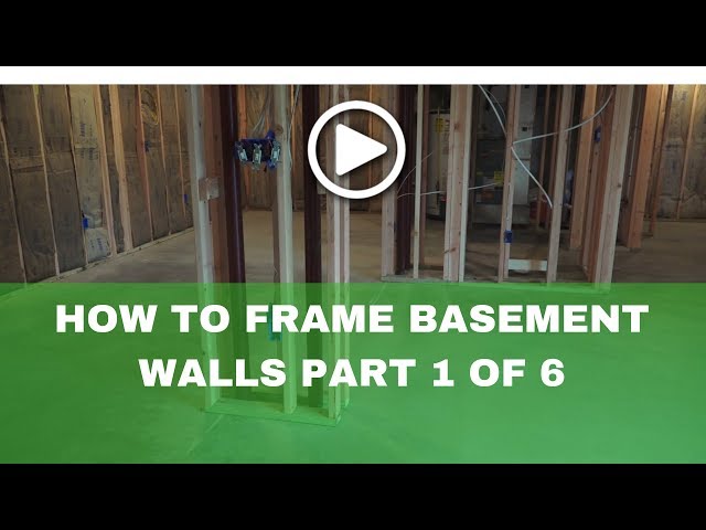 How-to Frame a Basement(basement framing tools) Part 1 of 6