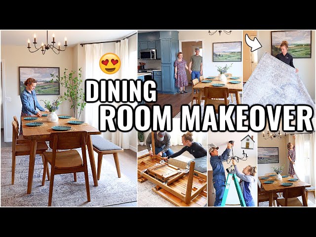 DINING ROOM MAKEOVER!!🏠 BEFORE & AFTER ROOM MAKEOVER | HOUSE TO HOME Honeymoon House Episode 8