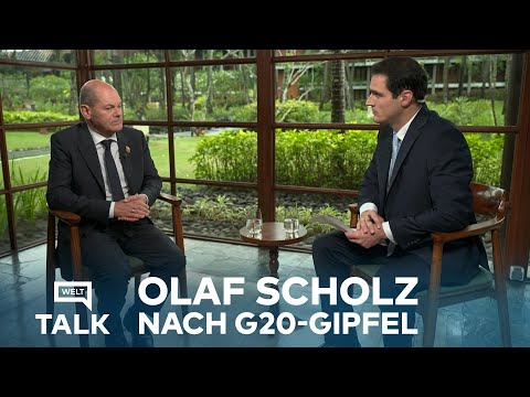 WELT TALK Spezial mit OLAF SCHOLZ zum Abschluss des G20-Gipfels auf Bali #WELTTalk
